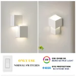 PDTEND Cuboid Shape Dimmable Indoor Bedroom Living Room 8w 10w Decorative Led Wall Lamp