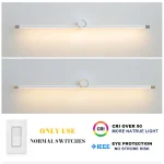 PDTEND CRI97 White Indoor Cloakroom Aluminum Housing Mirror Light 8w 11w 15w Indoor Led Wall Lamp