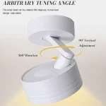 PDTEND High Quality Dusk White Adjustable Aluminum Spotlight 7w Indoor Led Wall Lamp For Home