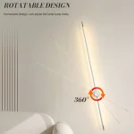 PDTEND Nordic Style Adjustable Angle 60cm 90cm 120cm 8w 13w 18w Led Linear Wall Lamp For Home