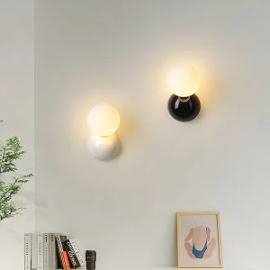 PDTEND Morden Design Dimmable National Road Entrance Ball Shape 5w Iron Acrylic Indoor Led Wall Light