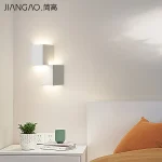 PDTEND Cuboid Shape Dimmable Indoor Bedroom Living Room 8w 10w Decorative Led Wall Lamp