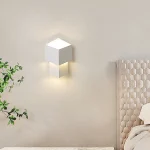 PDTEND Cuboid Shape Dimmable Indoor Bedroom Living Room 8w 10w Decorative Led Wall Lamp