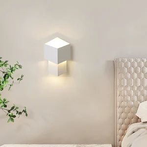 PDTEND Cuboid Shape Dimmable Indoor Bedroom Living Room 8w 10w Decorative Led Wall Lamp