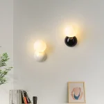 PDTEND Warm White Dimmable Indoor National Road Entrance 5w Iron Acrylic Led Ball Wall Lamp For Home