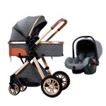 Multi-functional stroller baby 4 in 1  High landscape Can Sit Reclining Light Folding Two-way Eggshell design Baby Stroller