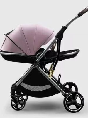 Baby Stroller 3 In 1 Portable Pram Lightweight High Landscape Aluminum Frame Baby Carriage