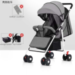 one button foldable portable with high landscape, can lie or sit on luxury aluminum frame 4-in-1 baby stroller