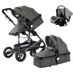 Lightweight Luxury Baby Stroller 3 in 1 Portable High Landscape Reversible stroller baby 4 in 1 Stroller Travel Pram