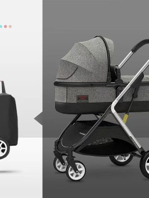 High Quality Multi Function High view Landscape system luxcury stroller baby 4 in 1 foldable baby stroller easy fold pram