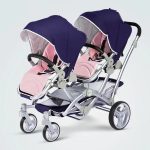 Stroller 4 in 1 Twin Stroller Sit - Lie - Fold - Baby Twin Stroller