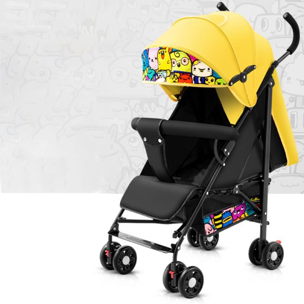 stroller baby 4 in 1 simple can sit can lie baby portable folding car slip baby portable umbrella car trolley