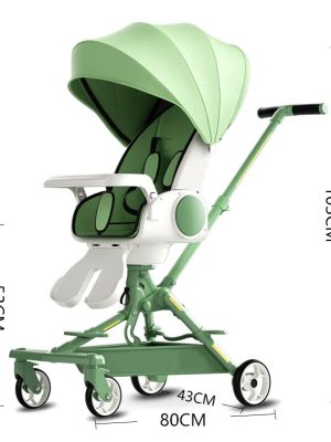 new 4 in 1baby stroller easy one click folding can sit can lie baby strolley