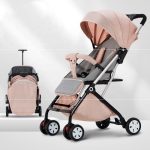 stroller baby 4 in 1 Pram can sit and lie down light folding umbrella car portable four-wheel shock pull rod box baby stroller