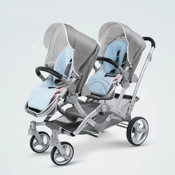 Stroller 4 in 1 Twin Stroller Sit - Lie - Fold - Baby Twin Stroller