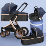 stroller baby 4 in 1 can sit and lie down portable folding bidirectional high view for newborn children baby stroller