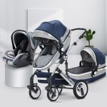 stroller baby 4 in 1 Recumbent stroller can sit in both directions shock-absorbing folding high-view stroller