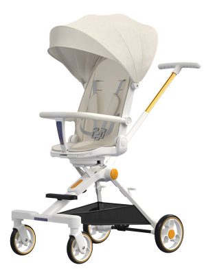 new Hot sale 4 in 1 baby stroller easy one click folding can sit can lie baby strolley