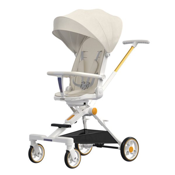 new Hot sale 4 in 1 baby stroller easy one click folding can sit can lie baby strolley