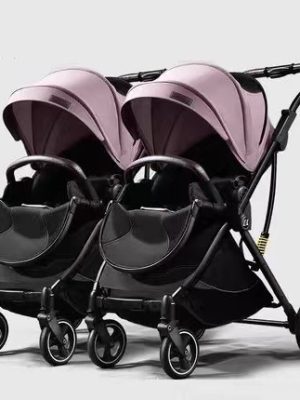 stroller baby 4 in 1 Ultra-Light Foldable Portable Baby High-View Pocket Umbrella Car Children's Twin Stroller