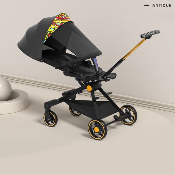 new Hot sale 4 in 1 baby stroller easy one click folding can sit can lie baby strolley