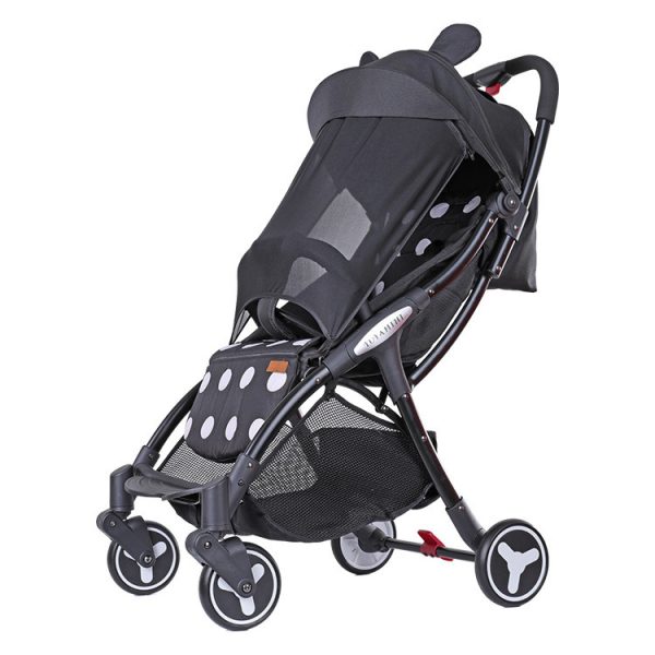 Hot selling baby stroller European portable stroller automatic folding light BB car can board can sit can lie