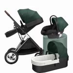 luxurious 2in1 stroller baby 4 in 1 High landscape Light Folding Pram Can Sit Can Lie Ultra-light Portable 4 Wheel Baby stroller