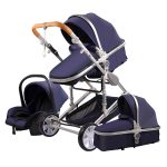 stroller baby 4 in 1 Portable Travel Baby Carriage Folding Prams Aluminum Frame High Landscape Car for Newborn  Baby stroller