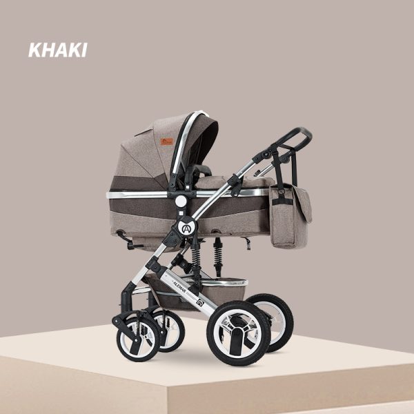 stroller baby 4 in 1 can sit and lie down in both directions and carry shock absorbent folding high landscape baby strollers