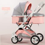 kids stroller baby 4 in 1 Luxury Wholesale High Landscape Travel Lightweight Portable Foldable Pushchair Baby stroller