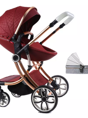 stroller baby 4 in 1 High landscape 3 in 1 baby pram strong egg shell design carry cot customized baby stroller