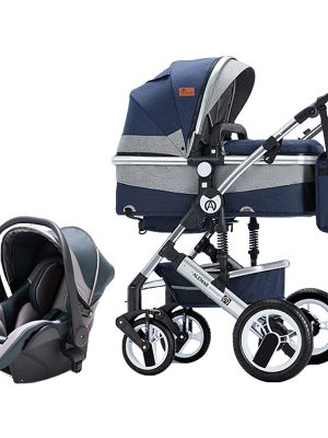 stroller baby 4 in 1 Recumbent stroller can sit in both directions shock-absorbing folding high-view stroller