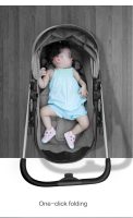 The baby stroller can sit or lie in the portable folding high landscape bidirectional shock  newborn baby stroller