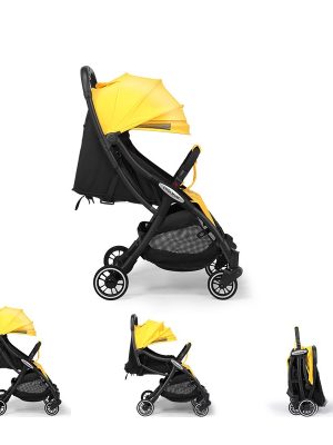 stroller baby 4 in 1 coolmum baby stroller is light and one-key to collect the newborn baby can sit and lie down stroller