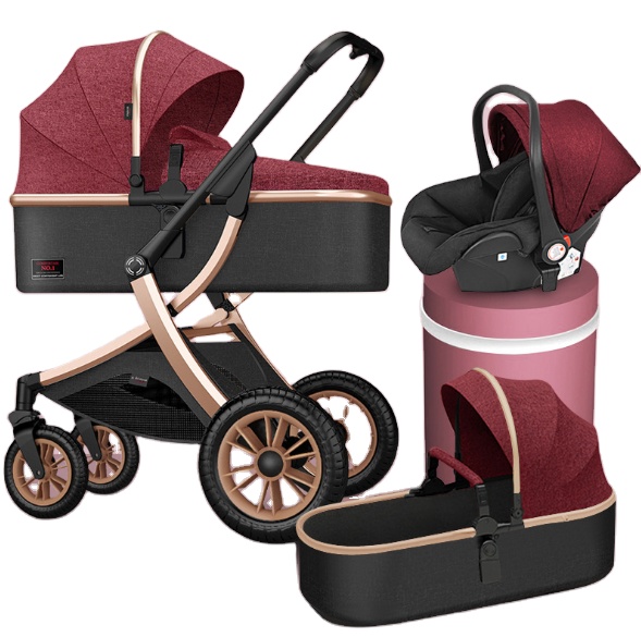 stroller baby 4 in 1 can sit and lie down portable folding bidirectional high view for newborn children baby stroller